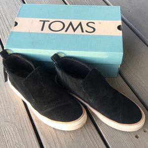 Toms Paxton Black Suede Shoe